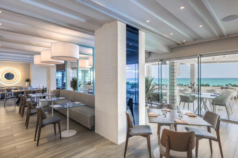 Condado Ocean Club's Social Restaurant with an ocean view