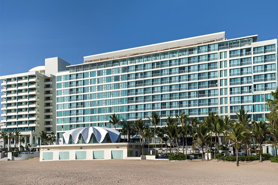 Hotel view from the beach