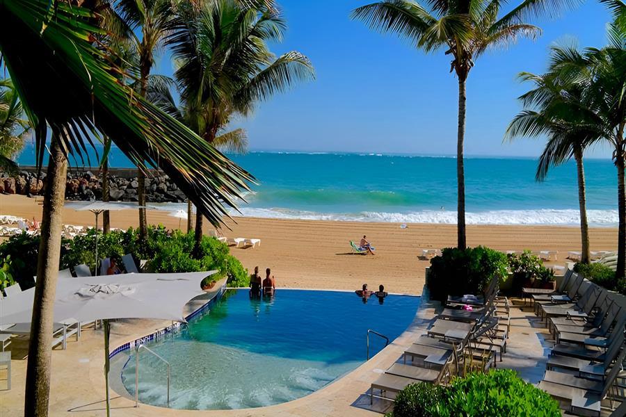 La Concha pool and beach view