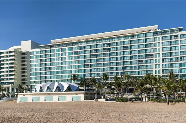An outside view of the hotel