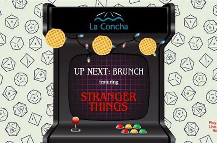 A collab of La Concha and Stranger things for a brunch