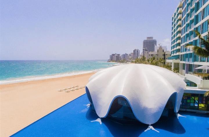 A building shaped like a clam