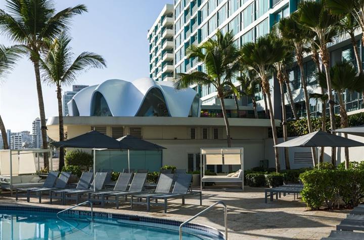 The pool at the hotel