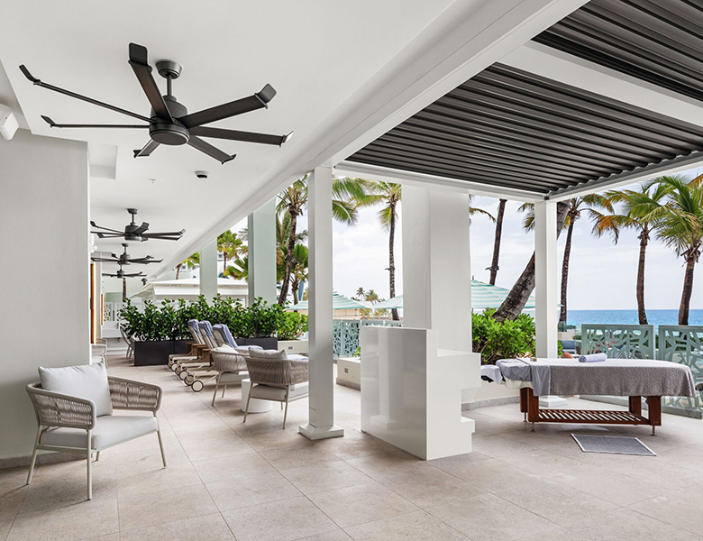 Spa patio