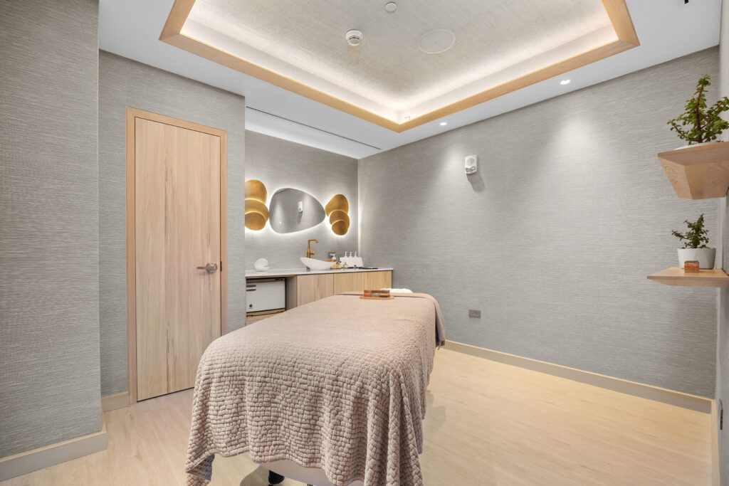 massage room at elemara spa and salon at la concha resort